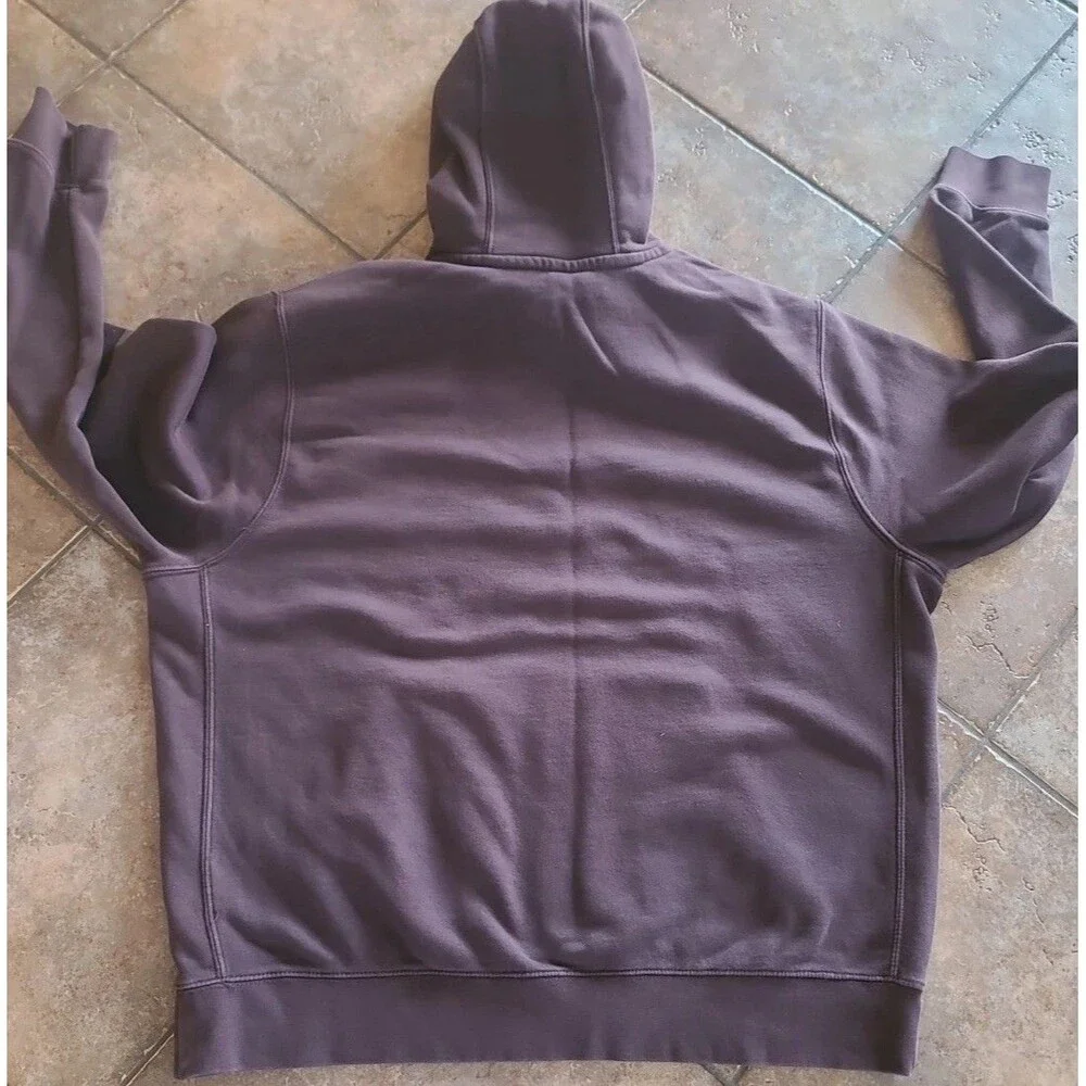 Nike Hoodie Mens XL Brown Small Nike Swoosh Pullover Fleece Sweatshirt Kangaroo